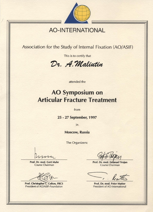 Association for Study of Internal Fixation (AO/ASIF)